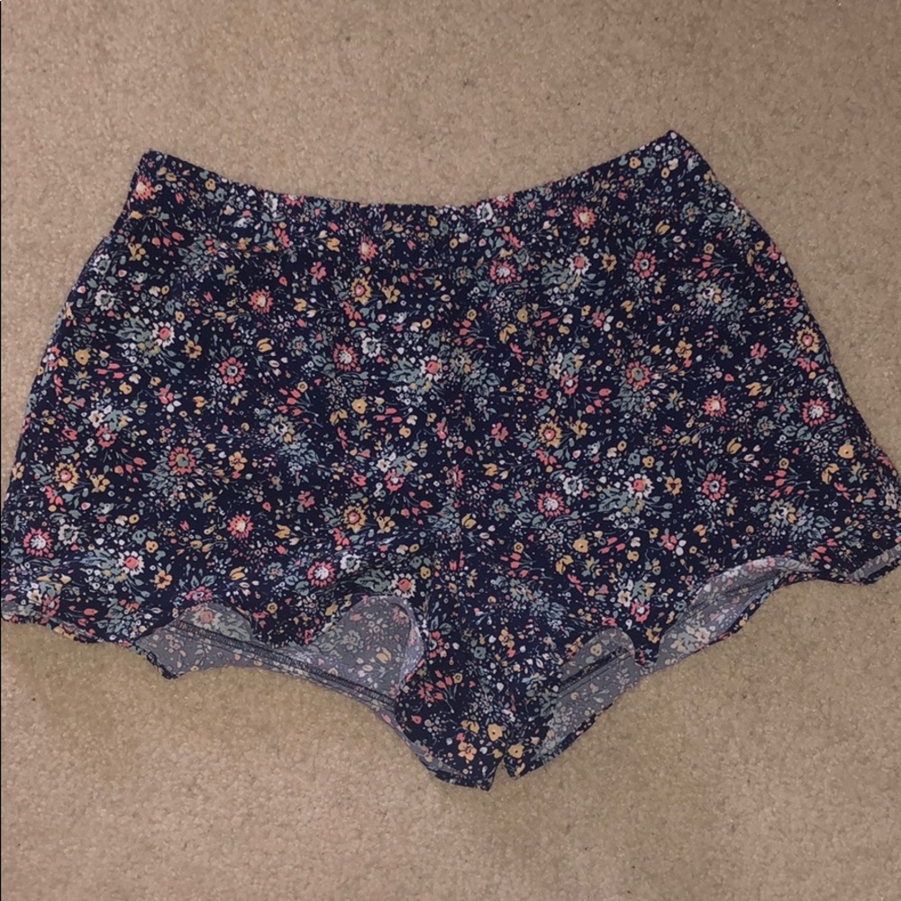 Floral Ruffle Shorts